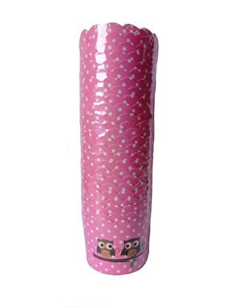 Cupcake/Muffin /Suffle Kek Kapsülü Baykuş Temalı Pembe 25 li