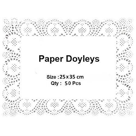 Kağıt Dantelli Altlık 25*35