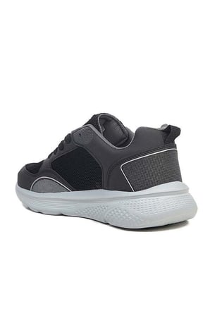 Magg Poınt 571 Deri Trend Sneaker Ayakkabı 36-40 Siyah Gümüş