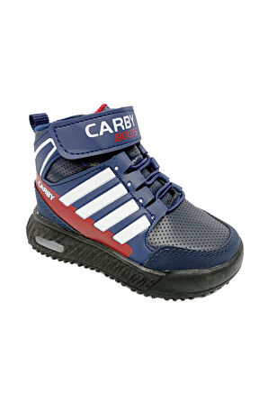 Carby 2021-B Bebe Sneakers Bot Laci Beyaz Kırnızı