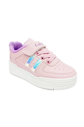 Callion 2024-P Deri Kız Çocuk Sneakers Ayakkabı Pembe Lila