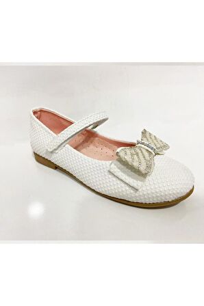 İremsu 9101-24 Baskı Deri Fashion Kız Çocuk Babet 31-36