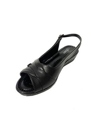 Fears 0055-24 Deri Trend Fashion Kadın Sandalet