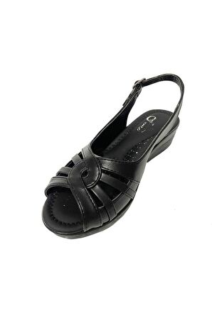 Fears 0057-24 Deri Trend Fashion Kadın Sandalet