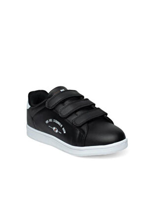 Row Milena 037-24 Deri Cırtlı Fashion Kadın Sneaker Siyah Beyaz