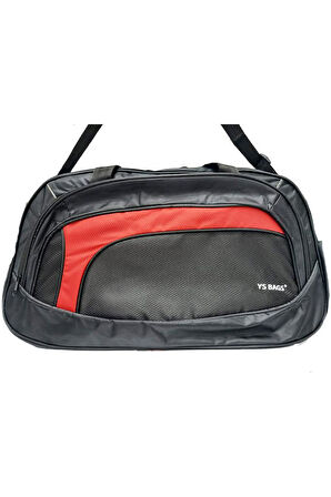 Bags 2542-24 Seyahat Çanta Siyah Kırmızı