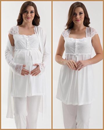 ELİT 3200 HAMİLE LOHUSA 2021 YENİ SEZON SADE VE ŞIK 3 LÜ LOHUSA