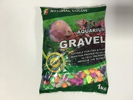 Natural Color Renkli Akvaryum Çakılı 1 kg