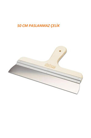 DEKOR EĞRİ SAPLI SPATULA PASLANMAZ ÇELİK 50 CM KOD:149