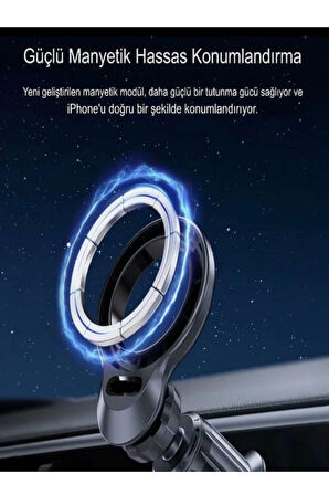 Acl  T-112 Magsafe Uzayabilen Vakumlu Araç İçi Telefon Tutucu