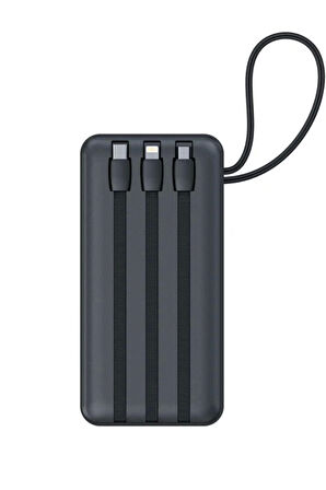 50.000mAh 22.5W Siyah LCD 1xMicro 2xTyp-C 3xUsb Port Taşınabilir Şarj Cihazı Powerbank Hp-255