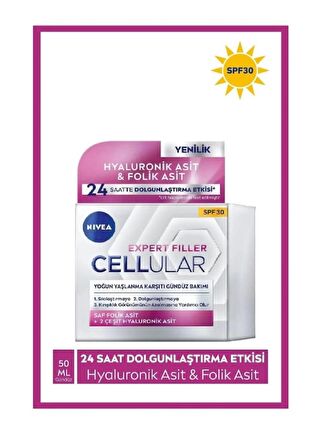 Nivea Cellular Expert Filler Yoğun Yaşlanma Karşıtı SPF30 Gündüz Yüz Bakım Kremi 50 ML