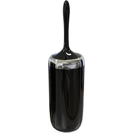 Primanova Lima Klozet Fırçası Krom Dekorlu - Siyah M-E07-06-P