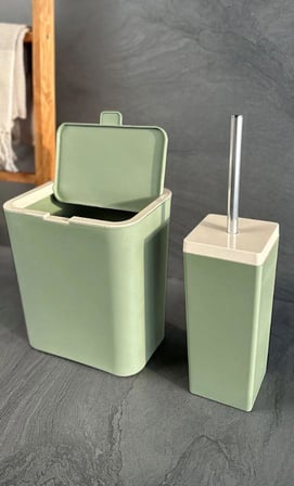 Primanova Flip 2li Yeşil Banyo Seti M-SAS19-05
