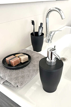 Primanova Pure 3Lü Banyo Seti-Siyah EV M-SAS15-06