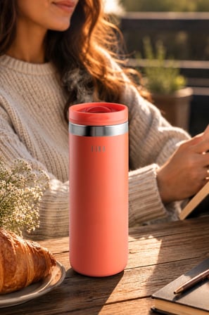 Fika Tauko Termos Bardak 470 Ml Kırmızı