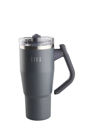 Fika Lumi Döner Kulplu Termos Antrasit 950 Ml