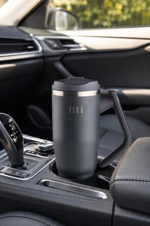 Fika Lumi Döner Kulplu Termos Antrasit 950 Ml