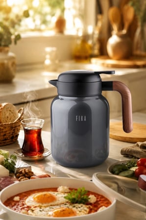 Fika Paeta Antrasit 1300 Ml Termos