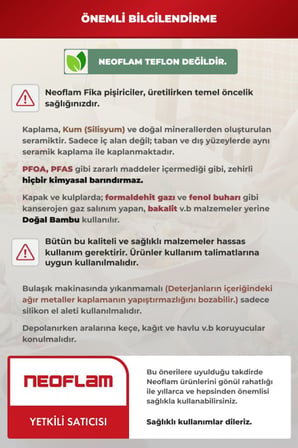 Neoflam Fika Seramik Kaplama İndüksiyonlu 3 Parça Tava Seti - Beyaz