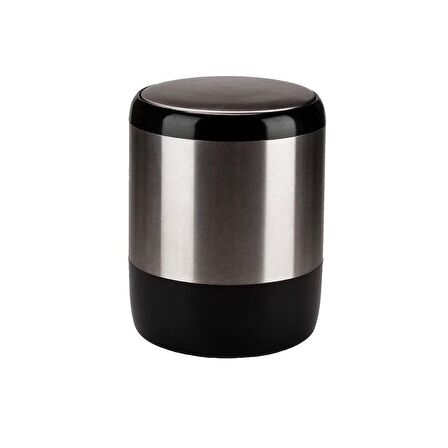 Primanova Lima Plastik Kapaklı ve Krom Dekorlu Çöp Kovası