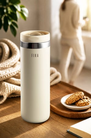 Fika Tauko Termos Bardak 470 Ml Bej