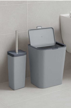 Primanova Flip 2li Gri Banyo Seti M-SAS19-07