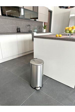 Primanova Cigo Pedallı Çelik Çöp Kovası 20 Lt Siyah M-E50-30-06