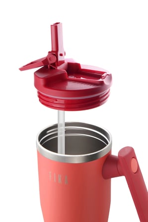 Fika Lumi Döner Kulplu Termos Kırmızı 1200 Ml
