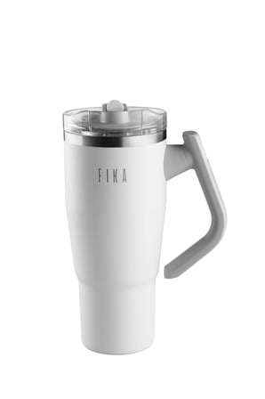 Fika Lumi Döner Kulplu Termos Beyaz 950 Ml