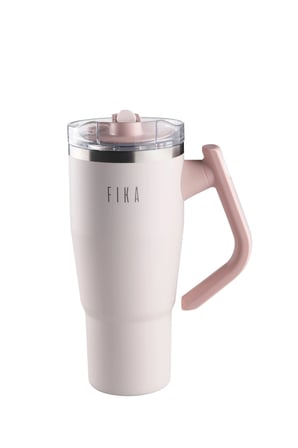 Fika Lumi Döner Kulplu Termos Pudra 950 Ml
