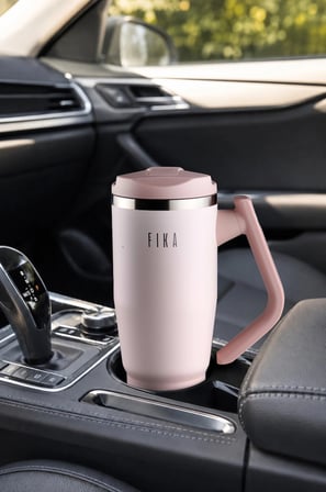 Fika Lumi Döner Kulplu Termos Pudra 950 Ml