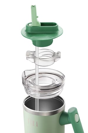 Fika Lumi Döner Kulplu Termos Mint Yeşili 1200 Ml