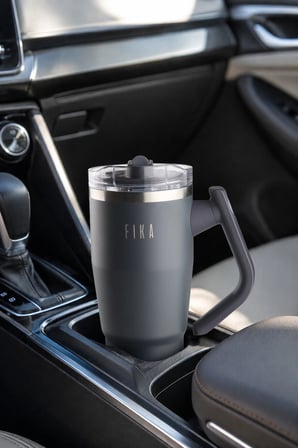 Fika Lumi Döner Kulplu Termos Antrasit 1200 Ml