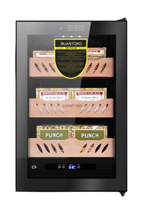 Quantoro QCC-44 Elektronik Nemlendirme & Soğutmalı Siyah Puro Dolabı - QTR-009