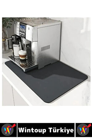 Kaymaz Kauçuk Güçlü Su Emici Tezgah Üstü Banyo Mutfak Bulaşık Kapı Önü Çok Amaçlı Mat 40 X 50 Cm