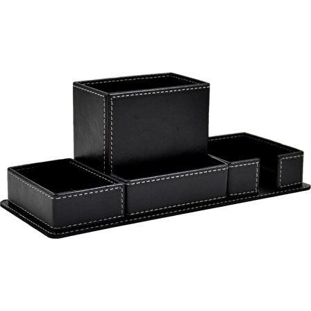 Mimaks Masa Üstü Set Suni Deri 4 Bölme DK-25