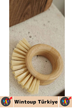 Ergonomik Kolay Tutuş Sert Bitkisel Kıllı Havuç Patates Pancar Turp Sebze Meyve Yıkama Fırçası