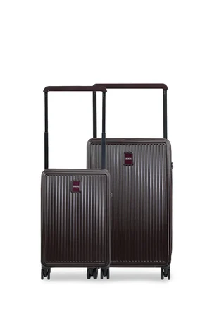 Ground İnce Çizgili Ametis 2'li Set Valiz 010737
