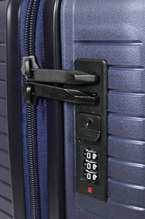 Ground 10728 PP Carmilla  Büyük Boy Valiz Lacivert