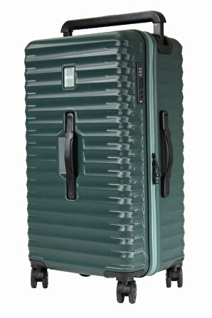 GROUND 10736 PP SANDIK - Büyük + Orta Boy Valiz / Bavul Seti - Yeşil