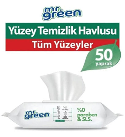 Mr. Green Yüzey Temizleyici Islak Havlu