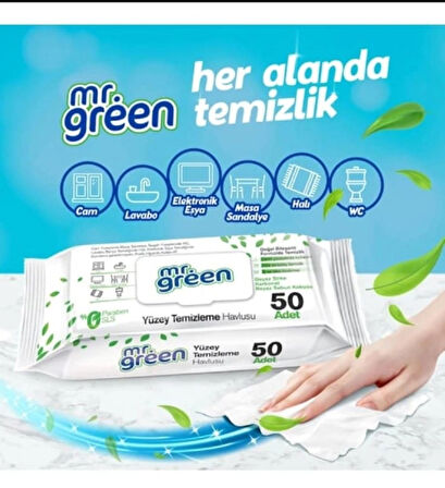 Mr. Green Yüzey Temizleyici Islak Havlu