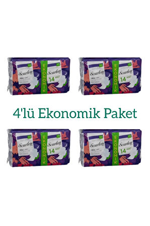 carlet Ultra Hijyenik Gece Pedi Kuruluk & Yumuşaklık Ekonomik Paket 4 'lı Paket 56