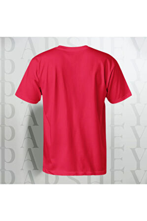 Erkek - Kadın Never Give Up Baskılı Unisex Yarım Kollu Bisiklet Yaka %100 Pamuk Oversize T-shirt