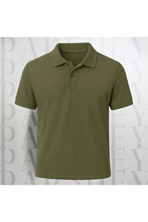 Regular Fit %100 Pamuk Polo Yaka Yarım Kollu Basic T-Shirt