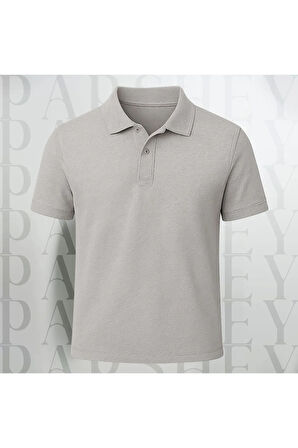 Regular Fit %100 Pamuk Polo Yaka Yarım Kollu Basic T-Shirt