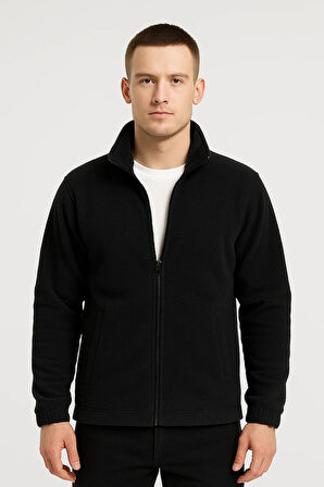 Erkek - Kadın Kalın Kışlık Tam Fermuarlı Regular Fit Polar Ceket