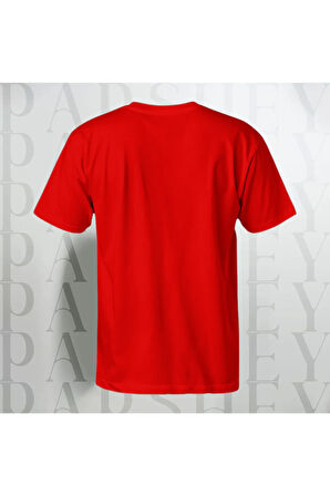 Oversize Unisex Yarım Kollu Bisiklet Yaka %100 Pamuk Baskısız T-shirt