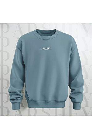Life is Just a Series of Tricks Baskılı 3 İplik Şardonlu Oversize Bisiklet Yaka Sweatshirt